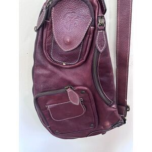 Vintage Anonimo Fiorentino Sling Leather Bag Limited Edition in Cognac / Italy